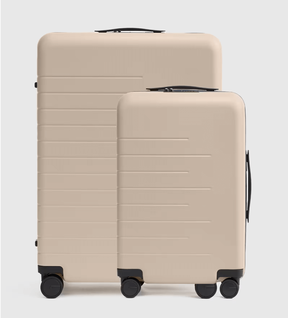 quince expandable luggage duo